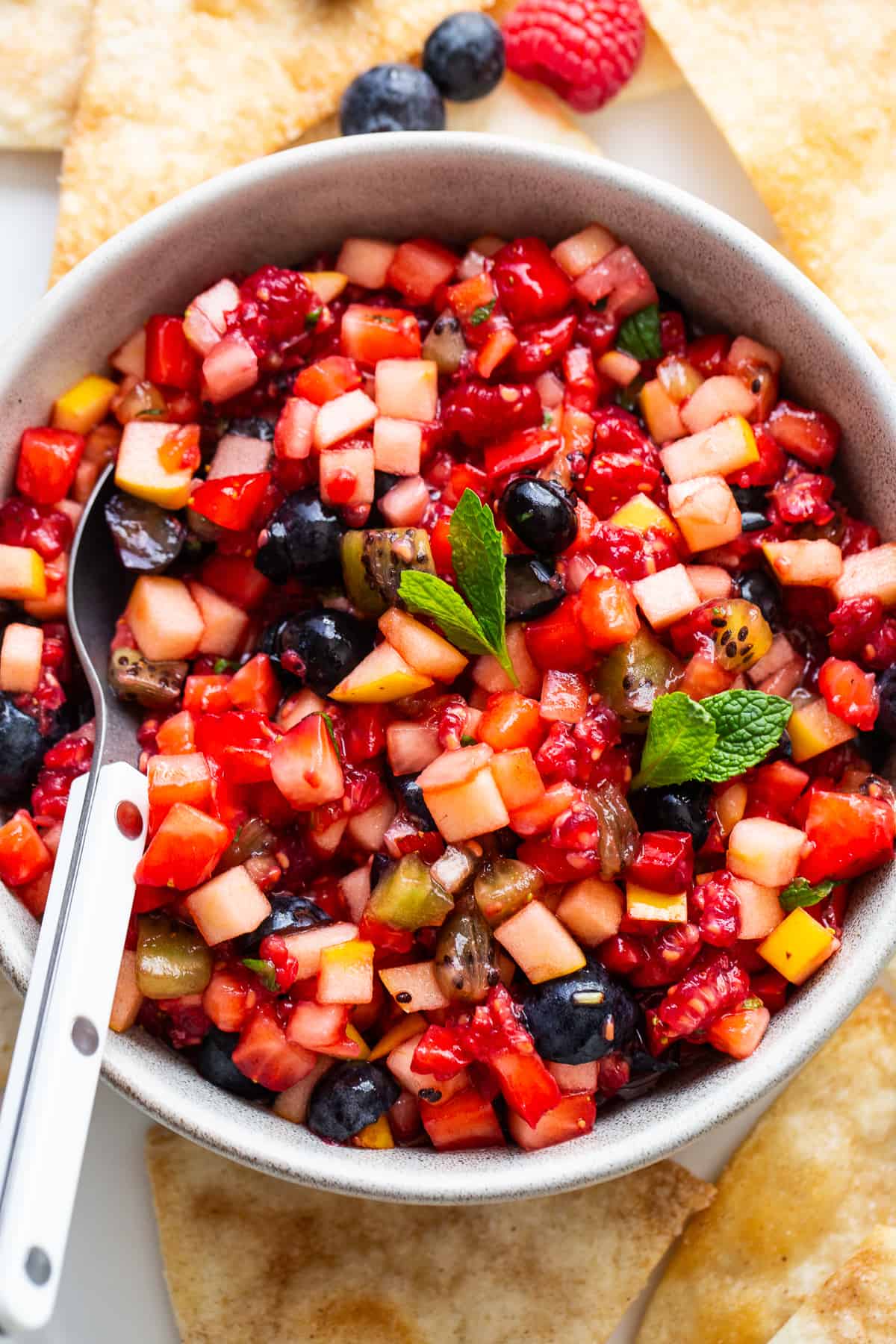 Tips for Perfect Fruit Salsa and Crispy Cinnamon Sugar Tortilla Chips
